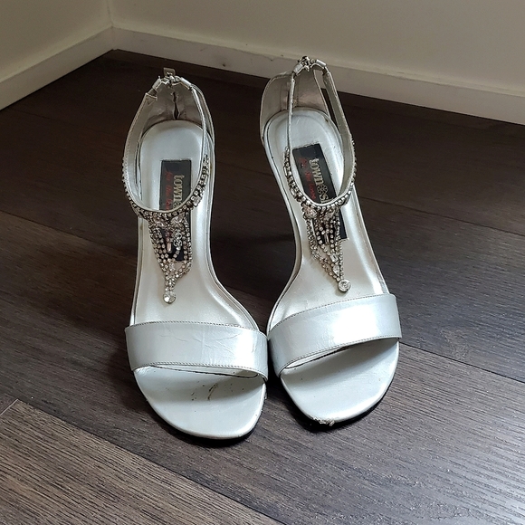 👑 HOST PICK 👑 Town Shoes 90mm Evening Crystal Decoration Sandals - Picture 2 of 11